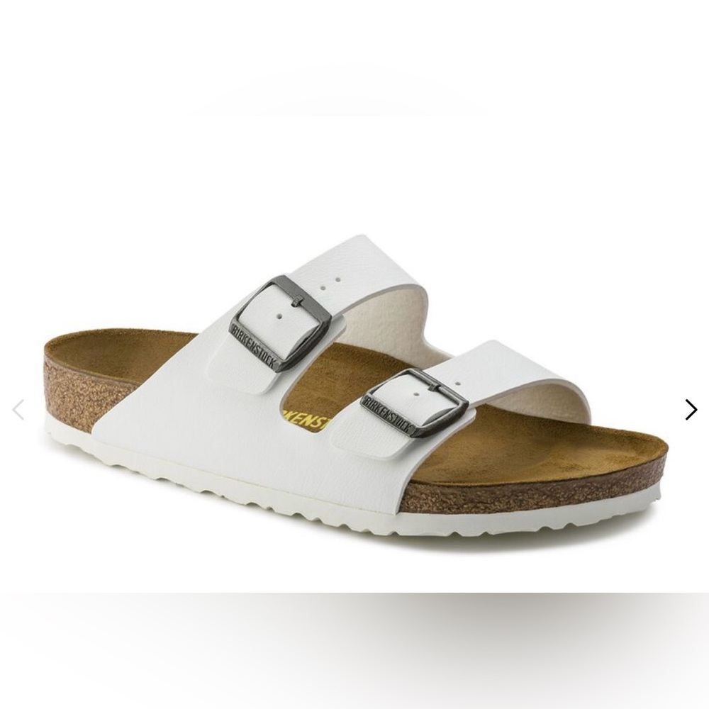 Birkenstock Arizona - White. Brand new, never worn l. Still in original box.